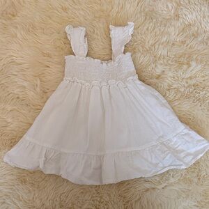 Janie and Jack White Ruffled Kids Dress